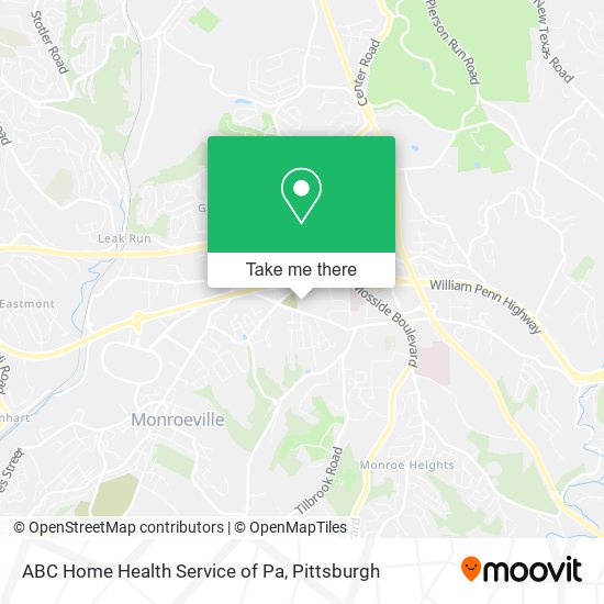 ABC Home Health Service of Pa map