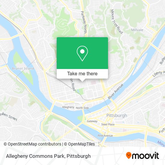 Allegheny Commons Park map