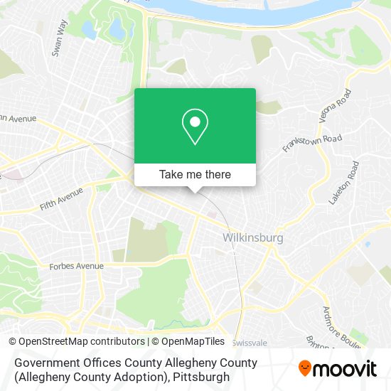 Government Offices County Allegheny County (Allegheny County Adoption) map