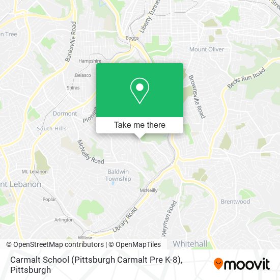 Carmalt School (Pittsburgh Carmalt Pre K-8) map