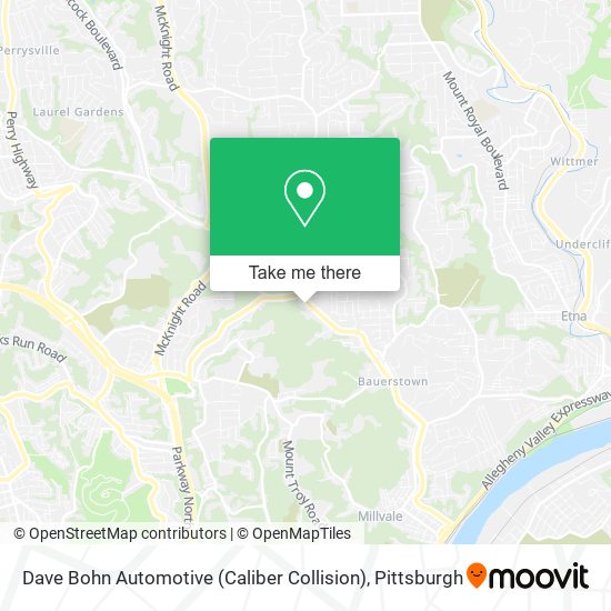 Mapa de Dave Bohn Automotive (Caliber Collision)