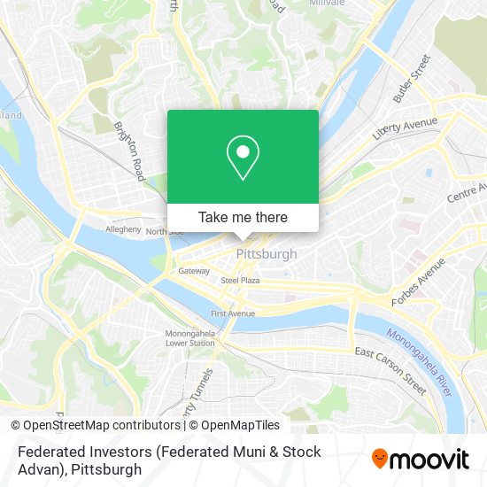 Federated Investors (Federated Muni & Stock Advan) map