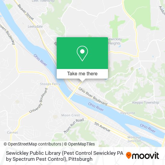 Mapa de Sewickley Public Library (Pest Control Sewickley PA by Spectrum Pest Control)