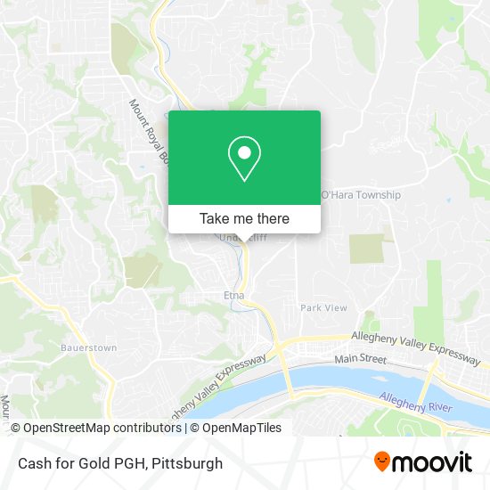 Cash for Gold PGH map