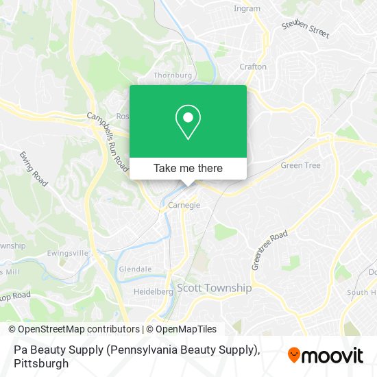 Mapa de Pa Beauty Supply (Pennsylvania Beauty Supply)