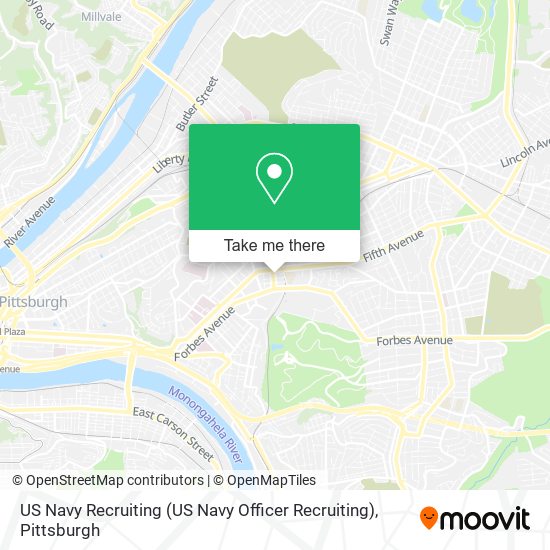 US Navy Recruiting map