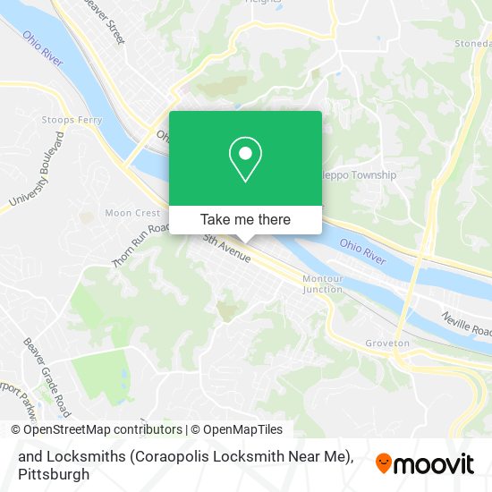 and Locksmiths (Coraopolis Locksmith Near Me) map