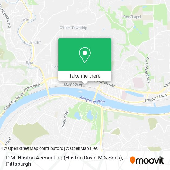 Mapa de D.M. Huston Accounting (Huston David M & Sons)