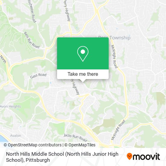 North Hills Middle School (North Hills Junior High School) map