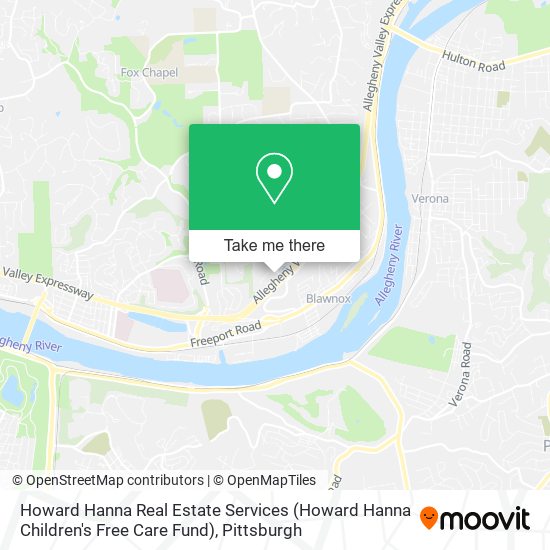 Mapa de Howard Hanna Real Estate Services (Howard Hanna Children's Free Care Fund)