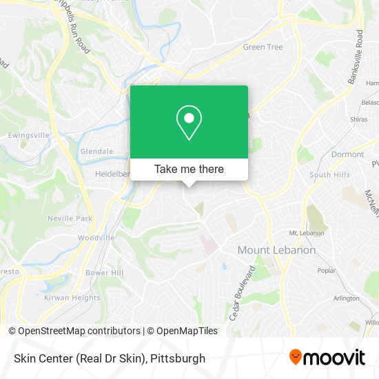 Mapa de Skin Center (Real Dr Skin)