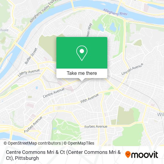 Mapa de Centre Commons Mri & Ct