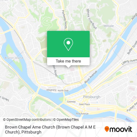 Mapa de Brown Chapel Ame Church (Brown Chapel A M E Church)