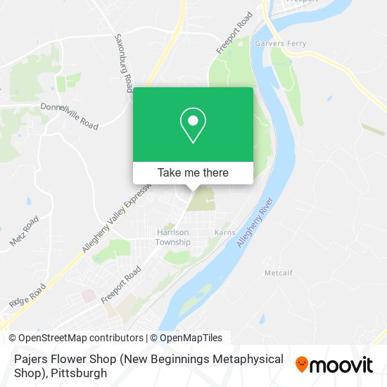 Pajers Flower Shop (New Beginnings Metaphysical Shop) map