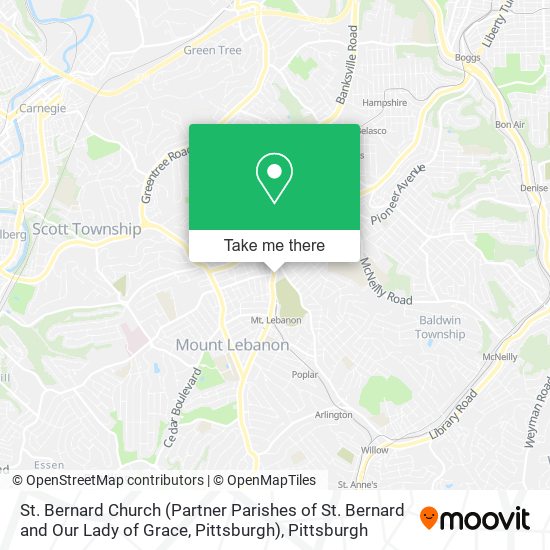 St. Bernard Church (Partner Parishes of St. Bernard and Our Lady of Grace, Pittsburgh) map