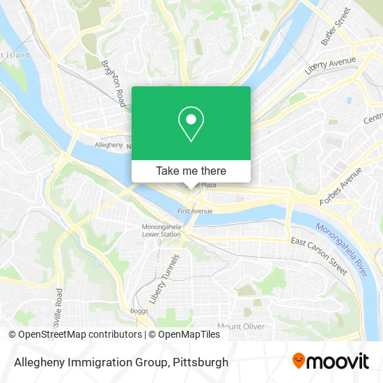 Allegheny Immigration Group map