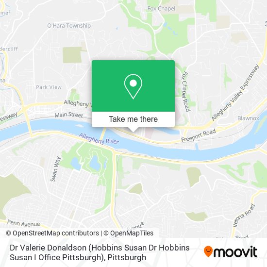Mapa de Dr Valerie Donaldson (Hobbins Susan Dr Hobbins Susan I Office Pittsburgh)