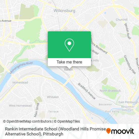 Rankin Intermediate School (Woodland Hills Promise Alternative School) map