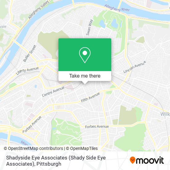 Shadyside Eye Associates (Shady Side Eye Associates) map
