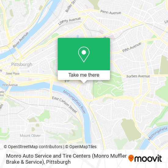 Monro Auto Service and Tire Centers (Monro Muffler Brake & Service) map