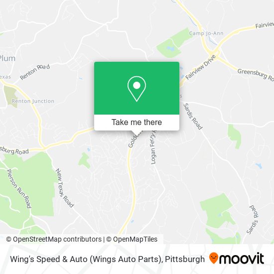 Wing's Speed & Auto (Wings Auto Parts) map