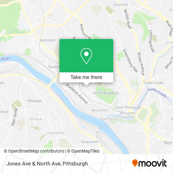 Mapa de Jones Ave & North Ave