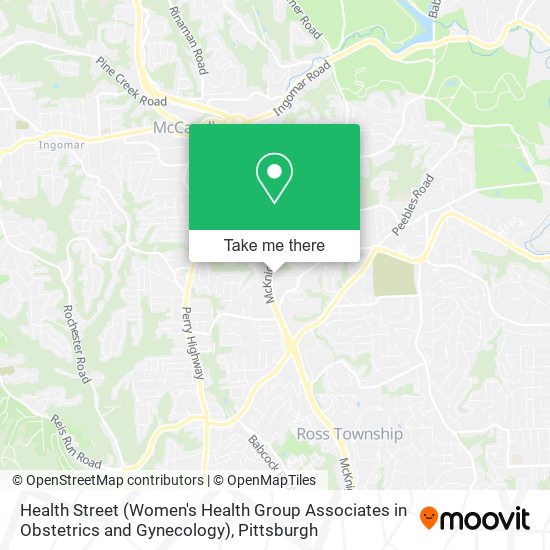 Health Street (Women's Health Group Associates in Obstetrics and Gynecology) map