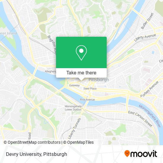 Devry University map