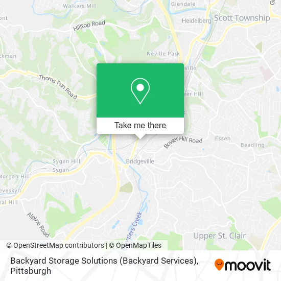 Backyard Storage Solutions (Backyard Services) map