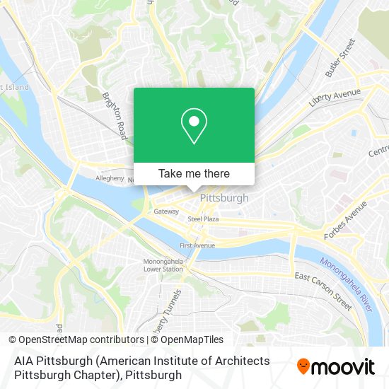 Mapa de AIA Pittsburgh (American Institute of Architects Pittsburgh Chapter)