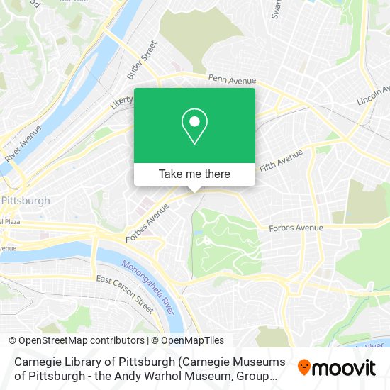 Carnegie Library of Pittsburgh map