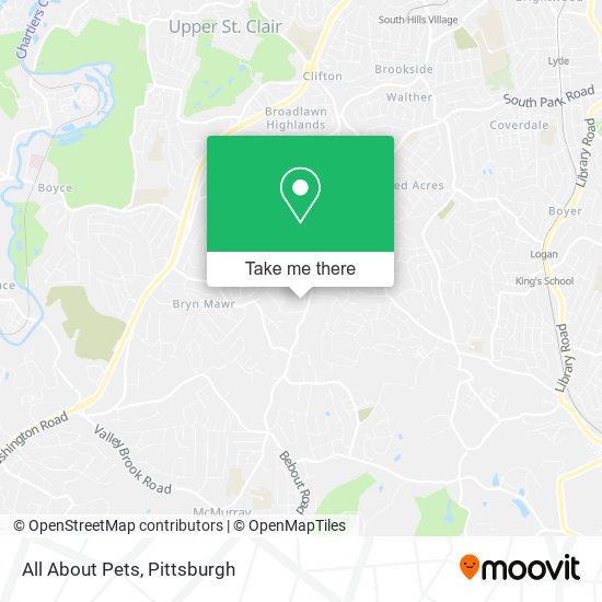 All About Pets map