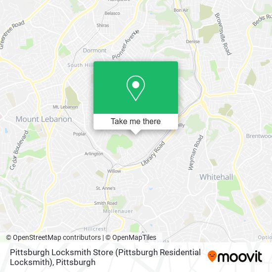 Mapa de Pittsburgh Locksmith Store (Pittsburgh Residential Locksmith)