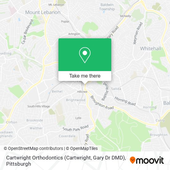 Mapa de Cartwright Orthodontics (Cartwright, Gary Dr DMD)