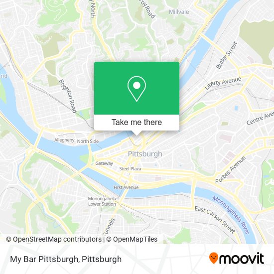 My Bar Pittsburgh map