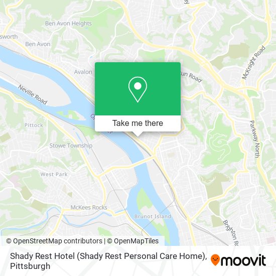 Mapa de Shady Rest Hotel (Shady Rest Personal Care Home)