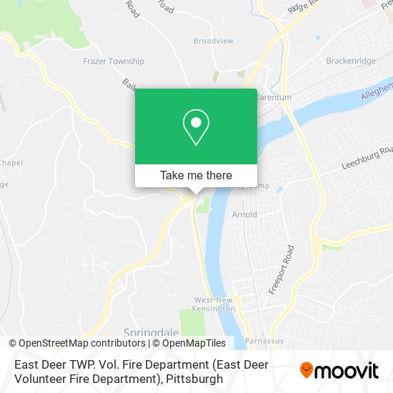 East Deer TWP. Vol. Fire Department (East Deer Volunteer Fire Department) map