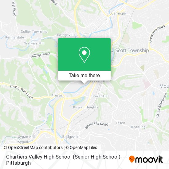 Mapa de Chartiers Valley High School (Senior High School)