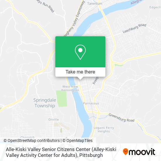 Alle-Kiski Valley Senior Citizens Center (Alley-Kiski Valley Activity Center for Adults) map