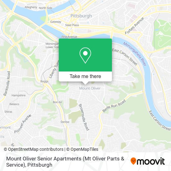 Mapa de Mount Oliver Senior Apartments (Mt Oliver Parts & Service)