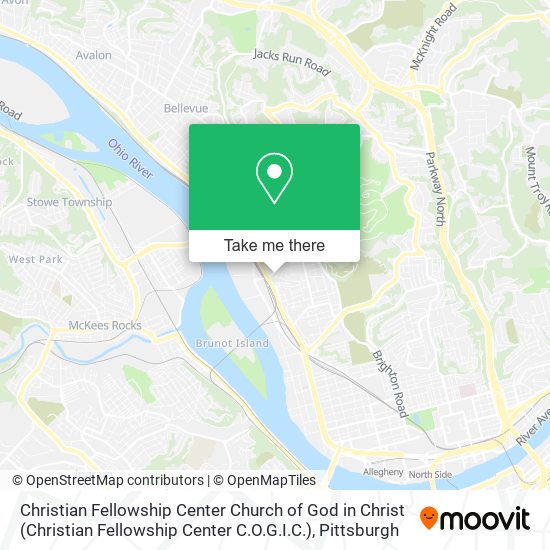 Mapa de Christian Fellowship Center Church of God in Christ (Christian Fellowship Center C.O.G.I.C.)