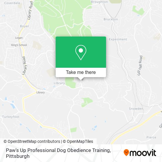 Mapa de Paw's Up Professional Dog Obedience Training