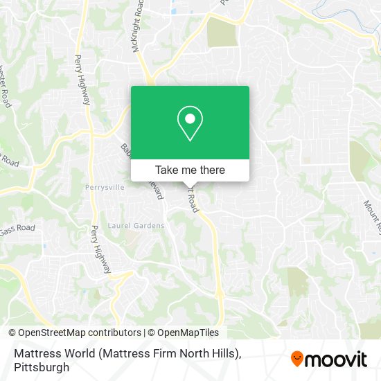 Mapa de Mattress World (Mattress Firm North Hills)