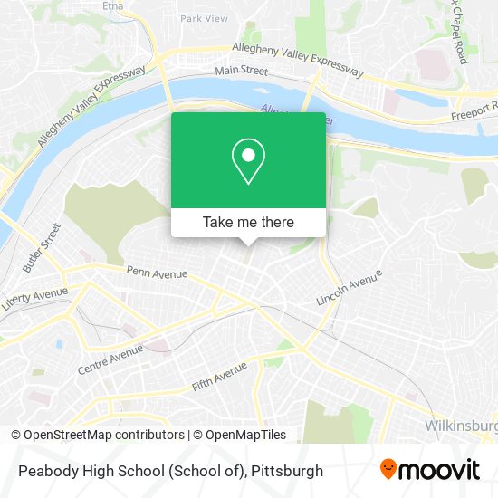 Peabody High School (School of) map