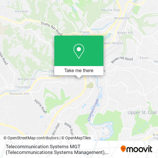 Telecommunication Systems MGT (Telecommunications Systems Management) map