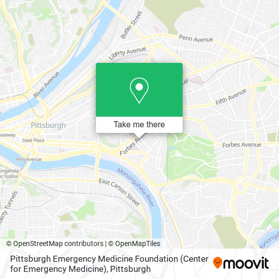 Pittsburgh Emergency Medicine Foundation (Center for Emergency Medicine) map