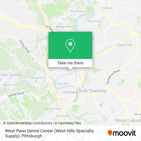 West Penn Dental Center (West Hills Specialty Supply) map