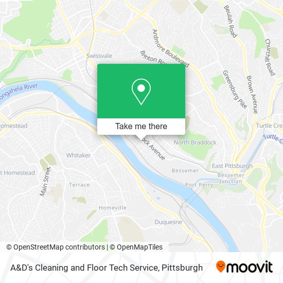Mapa de A&D's Cleaning and Floor Tech Service