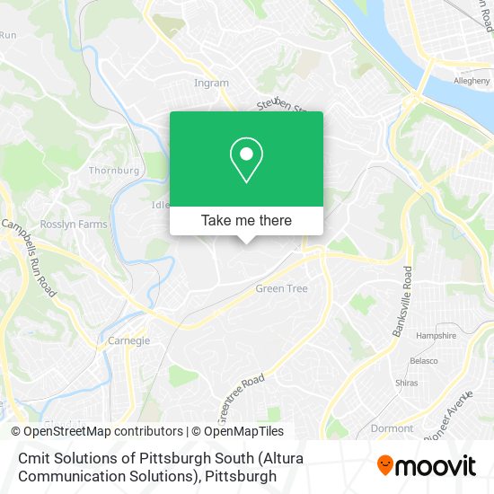 Mapa de Cmit Solutions of Pittsburgh South (Altura Communication Solutions)