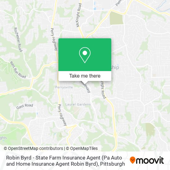 Mapa de Robin Byrd - State Farm Insurance Agent (Pa Auto and Home Insurance Agent Robin Byrd)